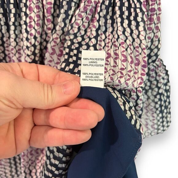 NWT Ramy Brook Printed Shawnie Ruffle Mini Dress XXS Petunia Combo Purple Blue - Picture 9 of 13